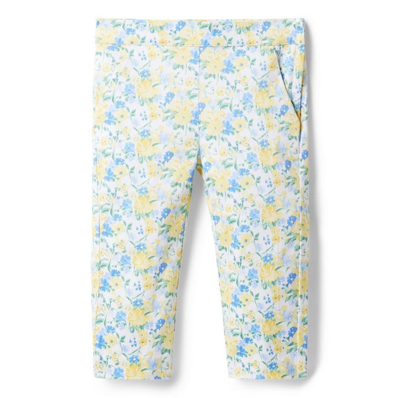 Floral Sateen Cropped Pant - Janie And Jack